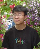 picture of Ping among some flowers